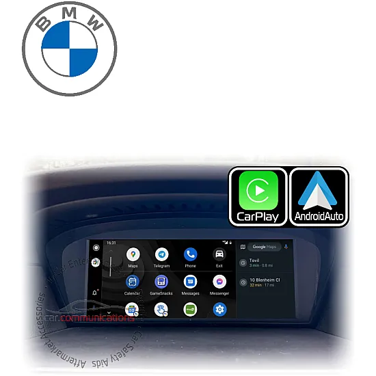 BMW 5-series Wireless Apple CarPlay / Android Auto / Mirroring Retrofit Upgrade - CCC