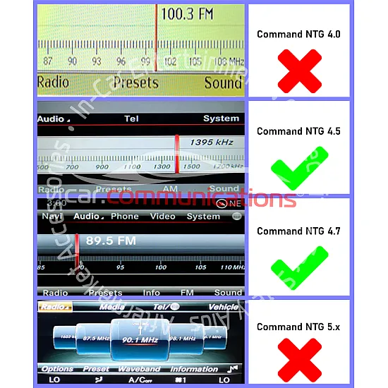 Mercedes Benz NTG 4.5 & 4.7  Wireless Apple CarPlay / Android Auto / Mirroring Interface