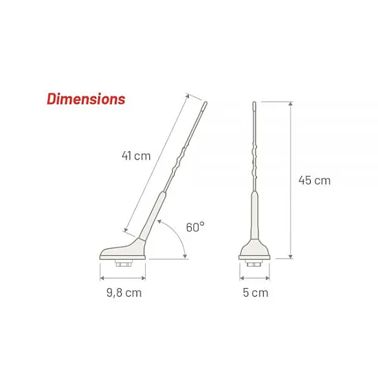 Digital Radio DAB AM/FM & GPS Roof Mount Whip Antenna - ANC7677840 Digital Radio DAB AM/FM & GPS Roof Mount Whip Antenna - ANC7677840