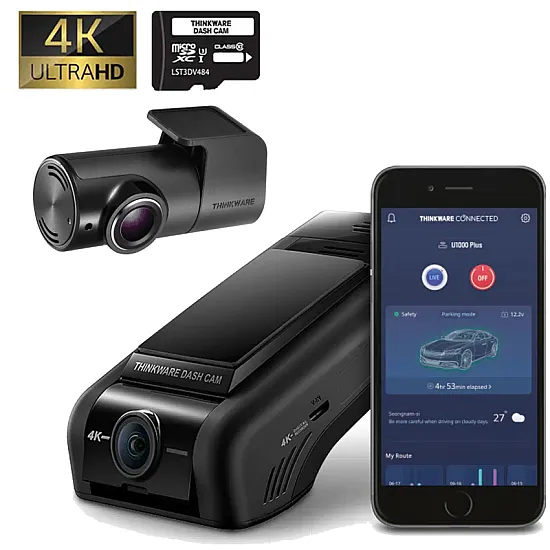 THINKWARE U1000 Plus 2CH 4K Ultra HD Front Facing Dash Camera THINKWARE U1000 Plus 2CH 4K Ultra HD Front Facing Dash Camera