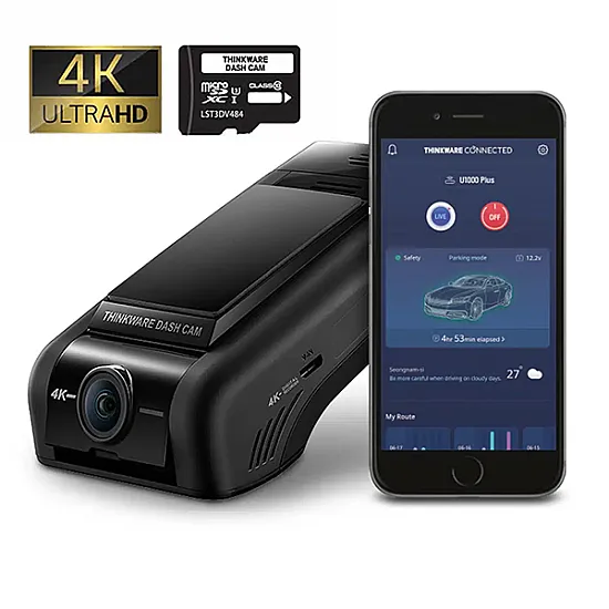 THINKWARE U1000 Plus 4K Ultra HD 1CH Front Facing Dash Camera THINKWARE U1000 Plus 4K Ultra HD 1CH Front Facing Dash Camera