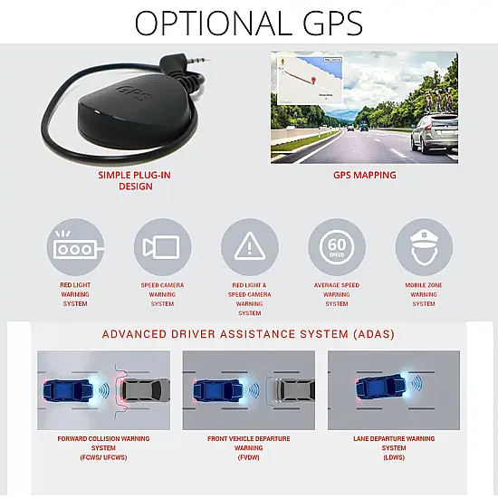 Thinkware Dash Cam Q200 - 2 Channel - Hard Wired - 32GB 2K