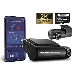 Thinkware Dash Cam Q850 2K QuadHD - 2-Channel - Hard Wired - 64GB 