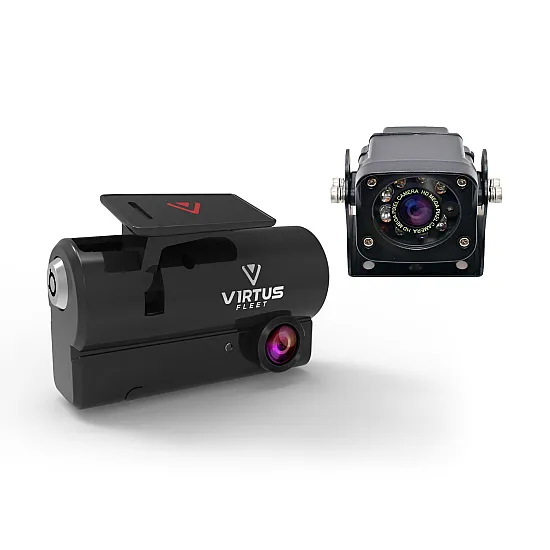 Virtus Fleet Titan II 2CH 1080p Dashcam - GPS - External IR Camera - 128GB - 15m Cable Virtus Fleet Titan II 2CH 1080p Dashcam - GPS - External IR Camera - 128GB - 15m Cable