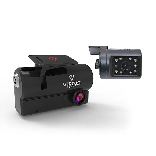 Virtus Fleet Titan II 2CH 1080p Dashcam - GPS - Internal IR Camera - 128GB - 1m Cable Virtus Fleet Titan II 2CH 1080p Dashcam - GPS - Internal IR Camera - 128GB - 1m Cable