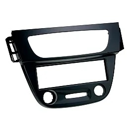 Renault Megane (2008-2012) Single DIN Car Stereo Upgrade Fitting Kit (MATT BLACK)