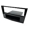 Holden Single DIN Car Stereo Fascia, SWC Fitting Kit (GLOSS BLACK/ PIANO BLACK)