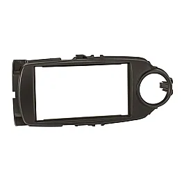 Toyota Yaris (2017-2020) Double DIN Car Stereo Fascia Adapter Cage Kit (MATT BLACK)