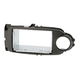 Toyota Yaris (2017-2020) Double DIN Car Stereo Upgrade Fitting Kit Matt Black