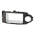 Toyota Yaris (2017-2020) Double DIN Car Stereo Fascia Adapter Cage Kit (MATT BLACK)