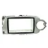 Toyota Yaris (2017-2020) Double DIN Car Stereo Fascia Adapter Panel Cage Kit (SILVER)