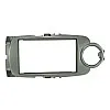 Toyota Yaris (2017-2020) Double DIN Car Stereo Fascia Adapter Panel Cage Kit (SILVER)