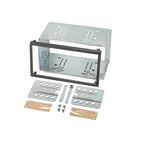 Toyota Yaris (2017-2020) Double DIN Car Stereo Upgrade Fitting Kit Silver