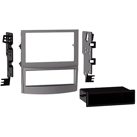 Subaru Outback, Legacy Double DIN Car Stereo Fascia Silver (WITH FACTORY NAV)