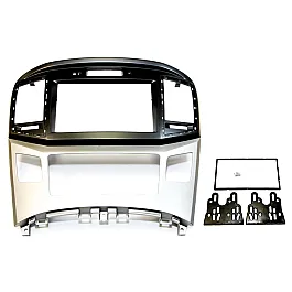Hyundai i800, Starex, H1 Double DIN Fascia Adapter with INTEGRATED AIR CON/ CLOCK