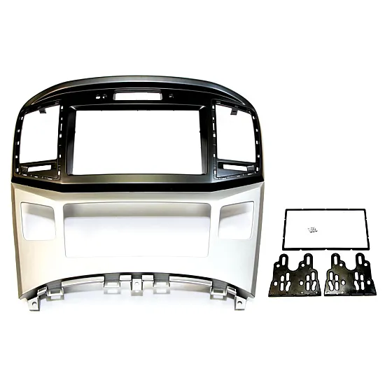 Hyundai i800, Starex, H1 Double DIN Fascia Adapter with INTEGRATED AIR CON/ CLOCK