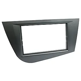 Seat Leon (2005-2012) Double DIN Car Stereo Fascia Adapter Panel (DARK GREY)