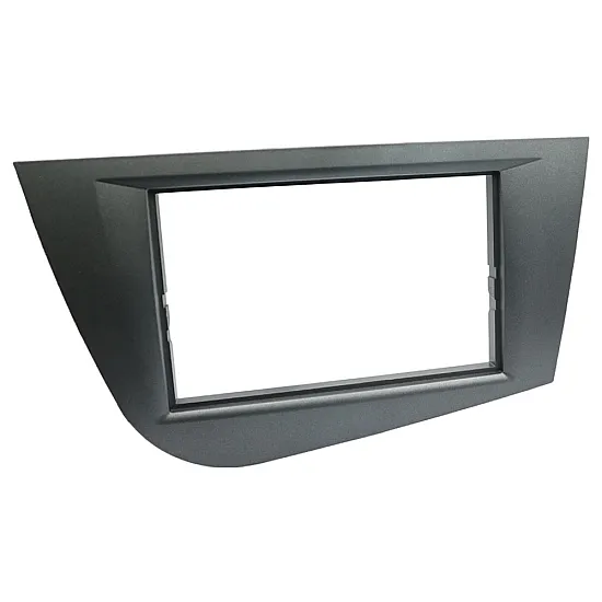 Seat Leon (2005-2012) Double DIN Car Stereo Fascia Adapter Panel (DARK GREY)