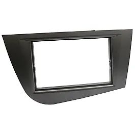 Seat Leon (2005-2012) Double DIN Car Stereo Fascia Adapter Panel (GARDENA SILVER)