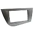 Seat Leon (2005-2012) Double DIN Car Stereo Fascia Adapter Panel (BRIGHT SILVER)