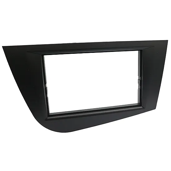 Seat Leon (2005-2012) Double DIN Car Stereo Fascia Adapter Panel (MATT BLACK)