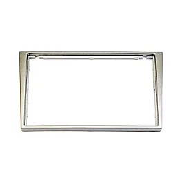 Vauxhall / Opel Double DIN Car Stereo Fascia Adapter Panel (MATT SILVER)