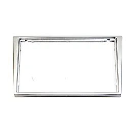 Vauxhall / Opel Double DIN Car Stereo Fascia Adapter Panel (SHINY SILVER)