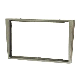 Vauxhall / Opel Double DIN Car Stereo Fascia Panel Adapter (MATT SILVER)