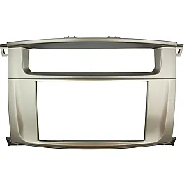 Toyota Land Cruiser (2002-2006) WITHOUT NAV Double DIN Fascia Adapter (SILVER)