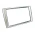 Peugeot 308 (2008-2013) Double DIN Car Stereo Fascia Adapter Panel (SILVER)