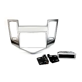 Chevrolet Cruze (2011-2016) Single / Double DIN Car Stereo Fascia Adapter Panel (SILVER)