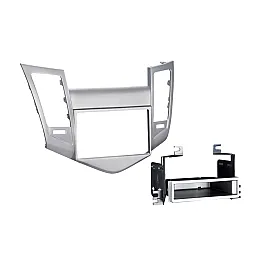 Chevrolet Cruze (2011-2016) Single / Double DIN Car Stereo Fascia Adapter Panel (SILVER)