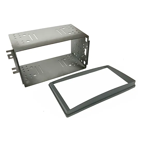Kia Sportage (2008-2010) Double DIN Car Stereo Fascia Cage Kit (SILVER)