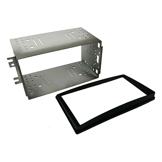 Kia Sportage (2008-2010) Double DIN Car Stereo Fascia Cage Kit (MATT BLACK)
