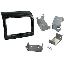 Fiat Ducato (2006-2014) Double DIN Flush Fit Fascia Adaptor Panel Gloss Black