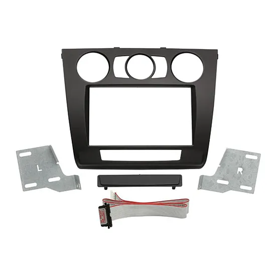 BMW 1 Series E87 (2007-11) Double DIN Car Stereo Fascia Adapter (MANUAL AIR CON)