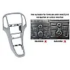 Holden Astra (2015-2016) Double DIN Car Stereo Fascia Adapter Panel Platinum Silver