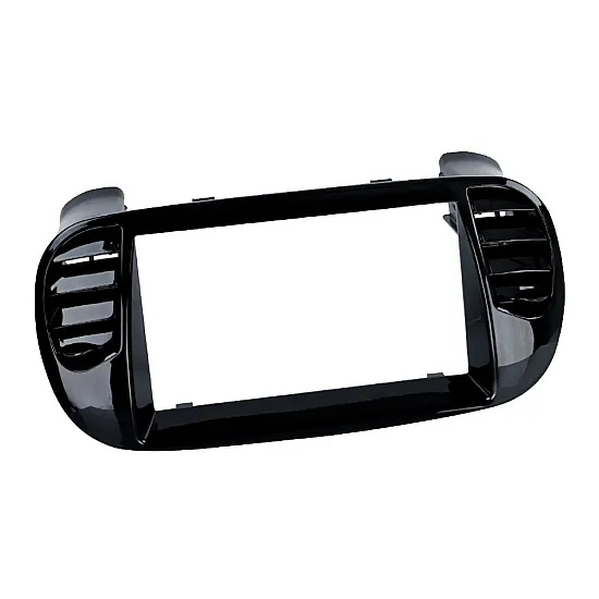 Fiat 500, 500C (2008-2015) Double DIN Car Stereo Fascia Cage Kit (PIANO BLACK)