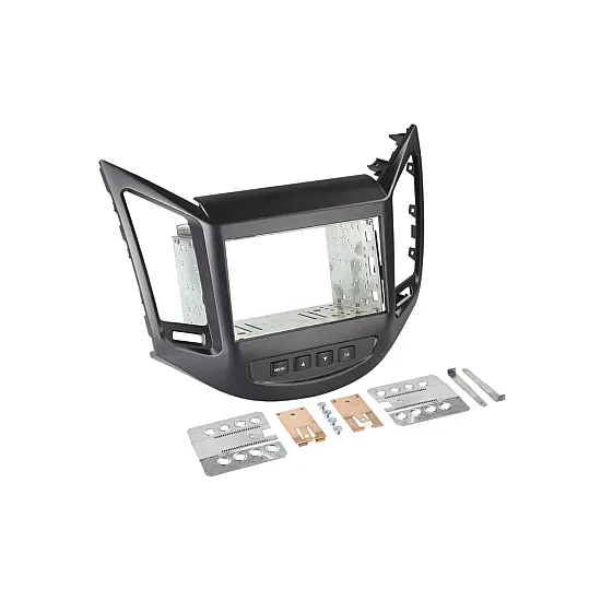 Chevrolet Orlando (2011-2014) Double DIN Fascia Adapter Cage Kit (MATT BLACK)