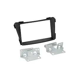Hyundai i40 (2011 Onwards) Double DIN Fascia Adapter (WITHOUT OEM NAVIGATION) MATT BLACK