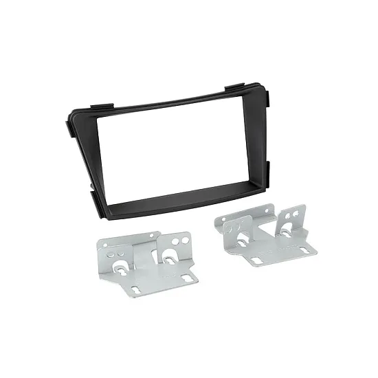 Hyundai i40 (2011 Onwards) Double DIN Fascia Adapter (WITHOUT OEM NAVIGATION) MATT BLACK