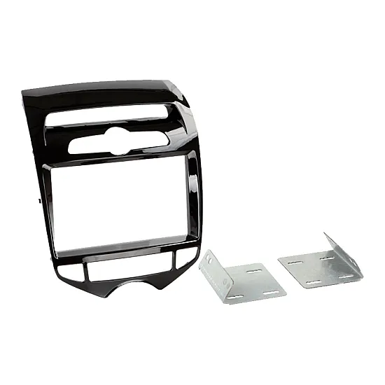 Hyundai ix20 (2010 Onwards) AUTOMATIC AIR CON Double DIN Fascia Adapter (PIANO BLACK)