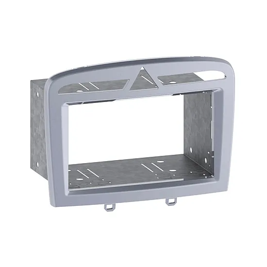 Peugeot 308, RCZ Double DIN Car Stereo Fascia Adapter Cage Kit (WARM SILVER) Peugeot 308, RCZ Double DIN Car Stereo Fascia Adapter Cage Kit (WARM SILVER)