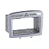 Peugeot 308, RCZ Double DIN Car Stereo Fascia Adapter Cage Kit (WARM SILVER)