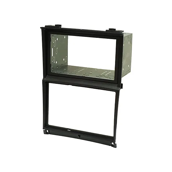 Scania R Series (2012 Onwards) Double DIN Car Audio Fascia Adapter Panel and Cage Kit (MATT BLACK)