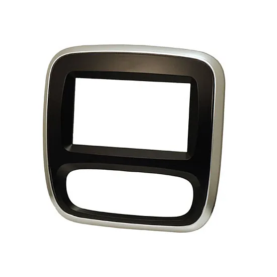 Opel Vivaro (2014-2019) Double DIN Car Stereo Fascia Adaptor Panel (BLACK/SILVER TRIM) Opel Vivaro (2014-2019) Double DIN Car Stereo Fascia Adaptor Panel (BLACK/SILVER TRIM)