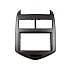 Chevrolet Aveo (2011 Onwards) Double DIN Car Stereo Fascia Adapter (METALLIC GREY)