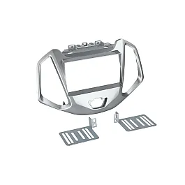Ford Ecosport (2013-2019) Double DIN Car Stereo Fascia Adapter Panel (GLOSS SILVER)