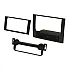 Jeep Compass, Patriot Double DIN Car Stereo Fascia Adapter Panel (MATT BLACK)