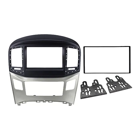 Hyundai i800, Starex, H1, iLoad Double DIN Car Stereo Fascia Adapter (MATT BLACK)